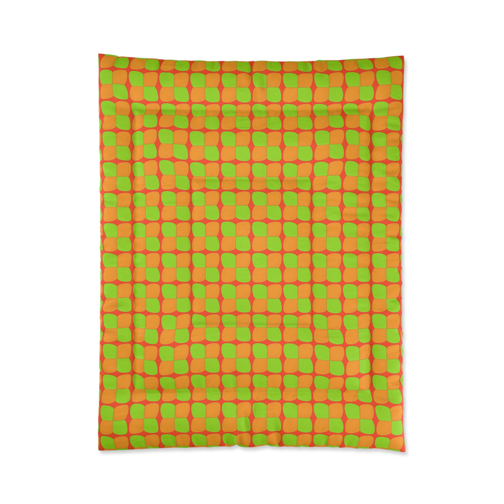 Bold Bulge Checker Comforter – Hot Citrus