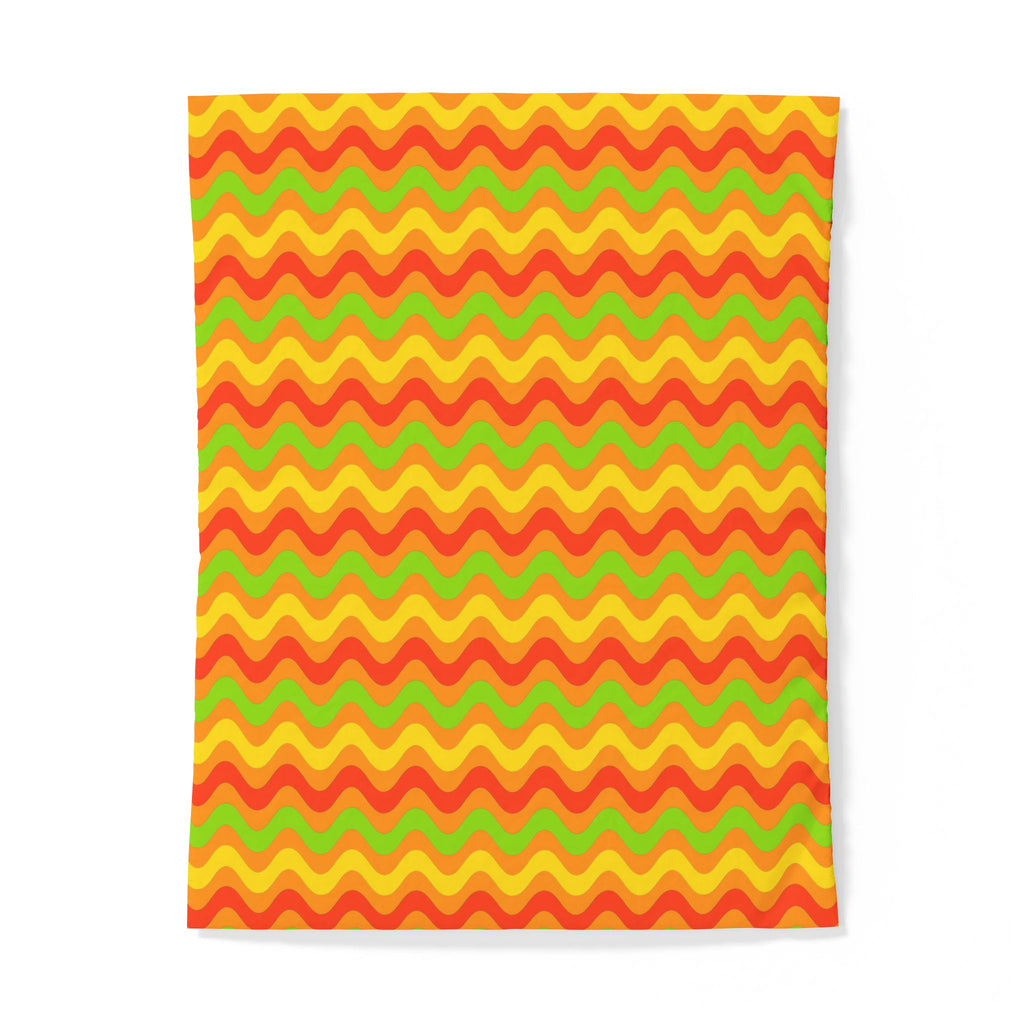 Big Ripple Chevrons Cotton Duvet Cover – Hot Citrus
