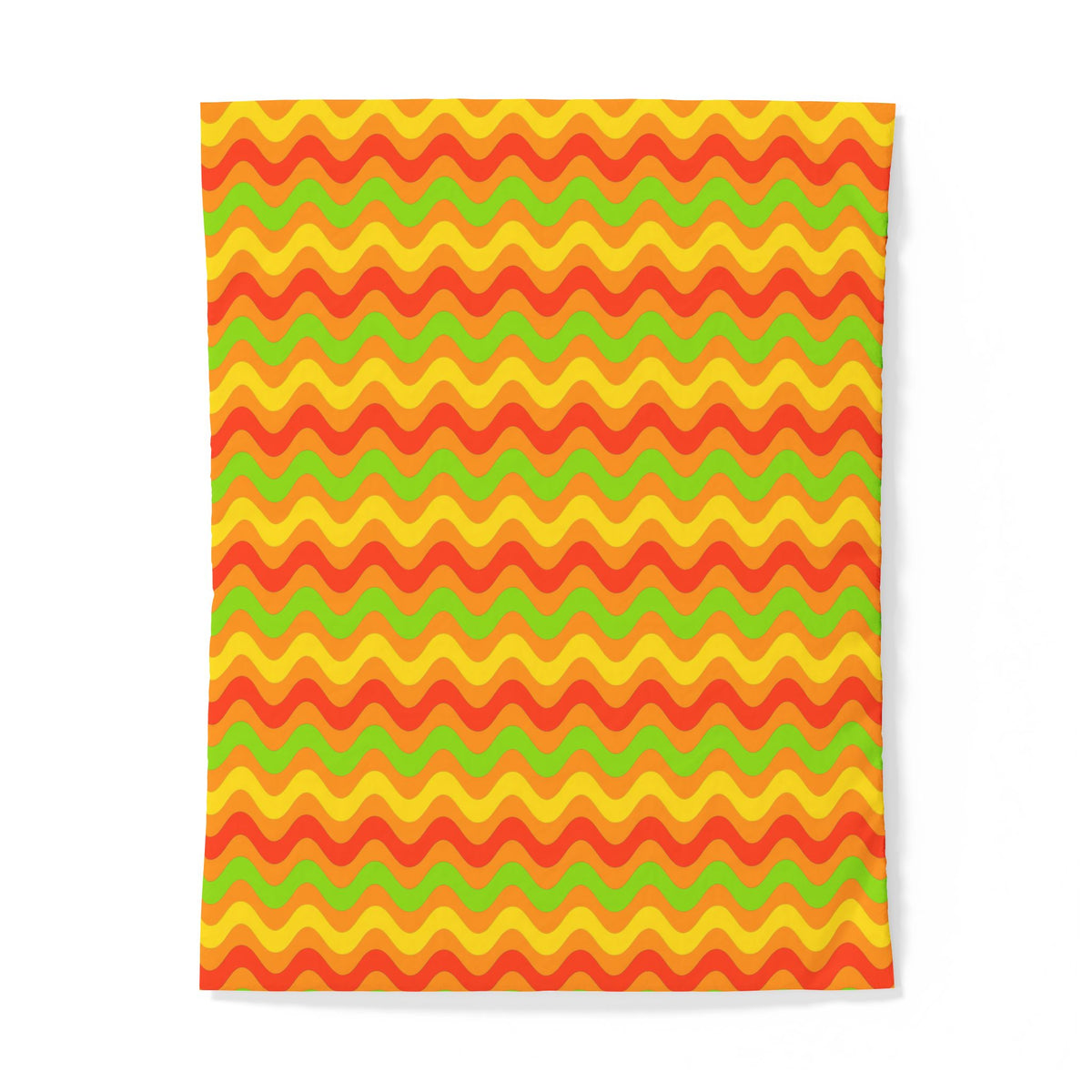 Big Ripple Chevrons Cotton Duvet Cover – Hot Citrus
