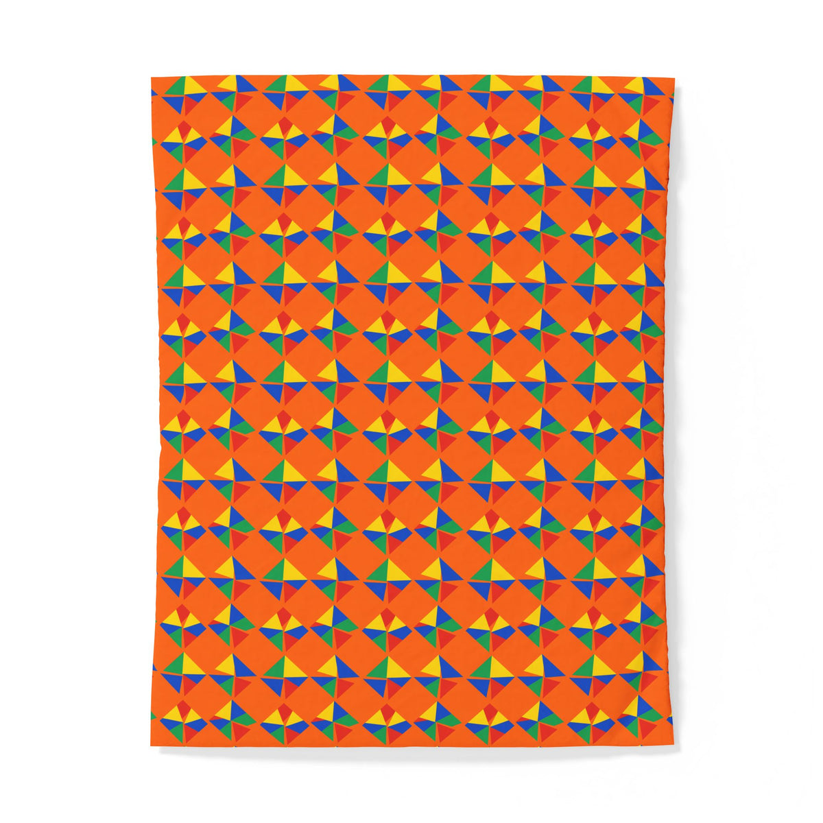 Stacked Cubist Prisms Cotton Duvet Cover – Cubist Geometric Pattern