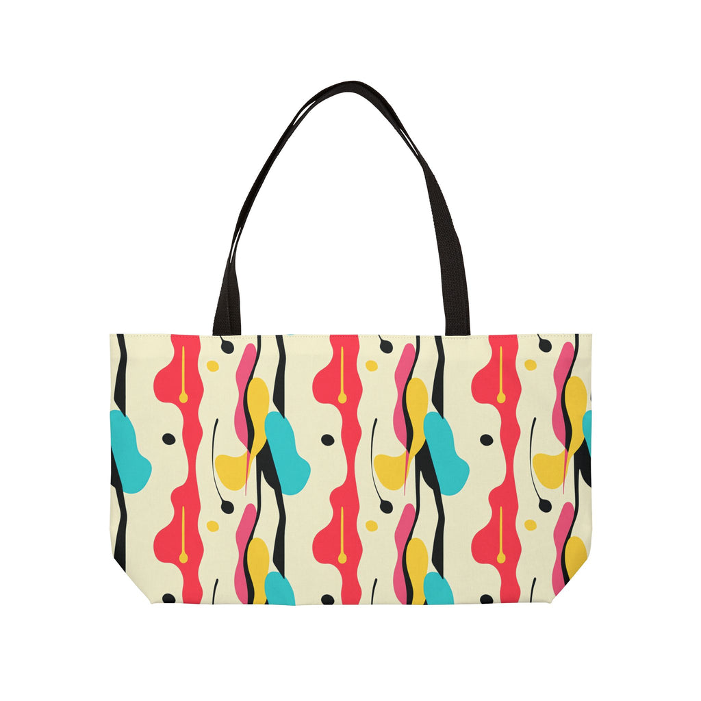 Cut-Out Blobs Weekender Tote Bag – Mid-Century Cut-Out Pattern
