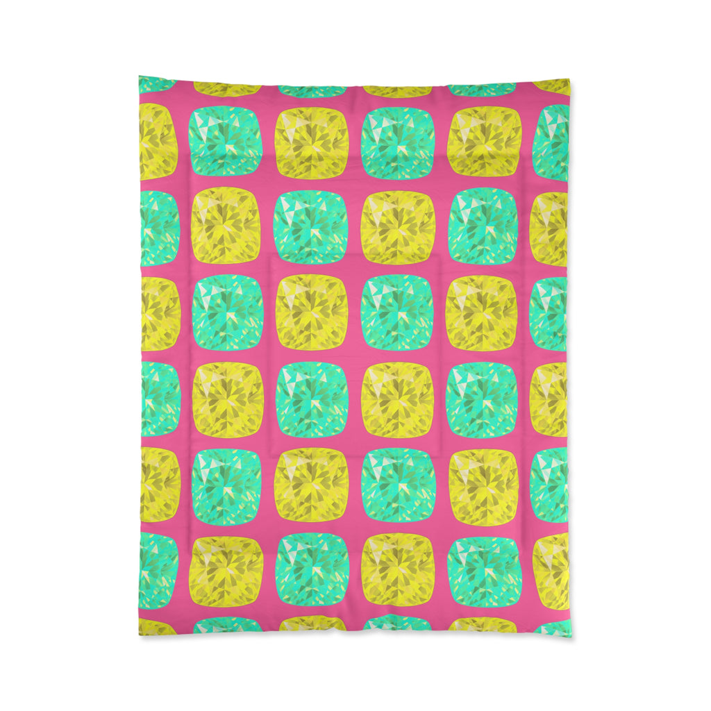 Giant Cut Gem Grid Comforter – Candy Christmas