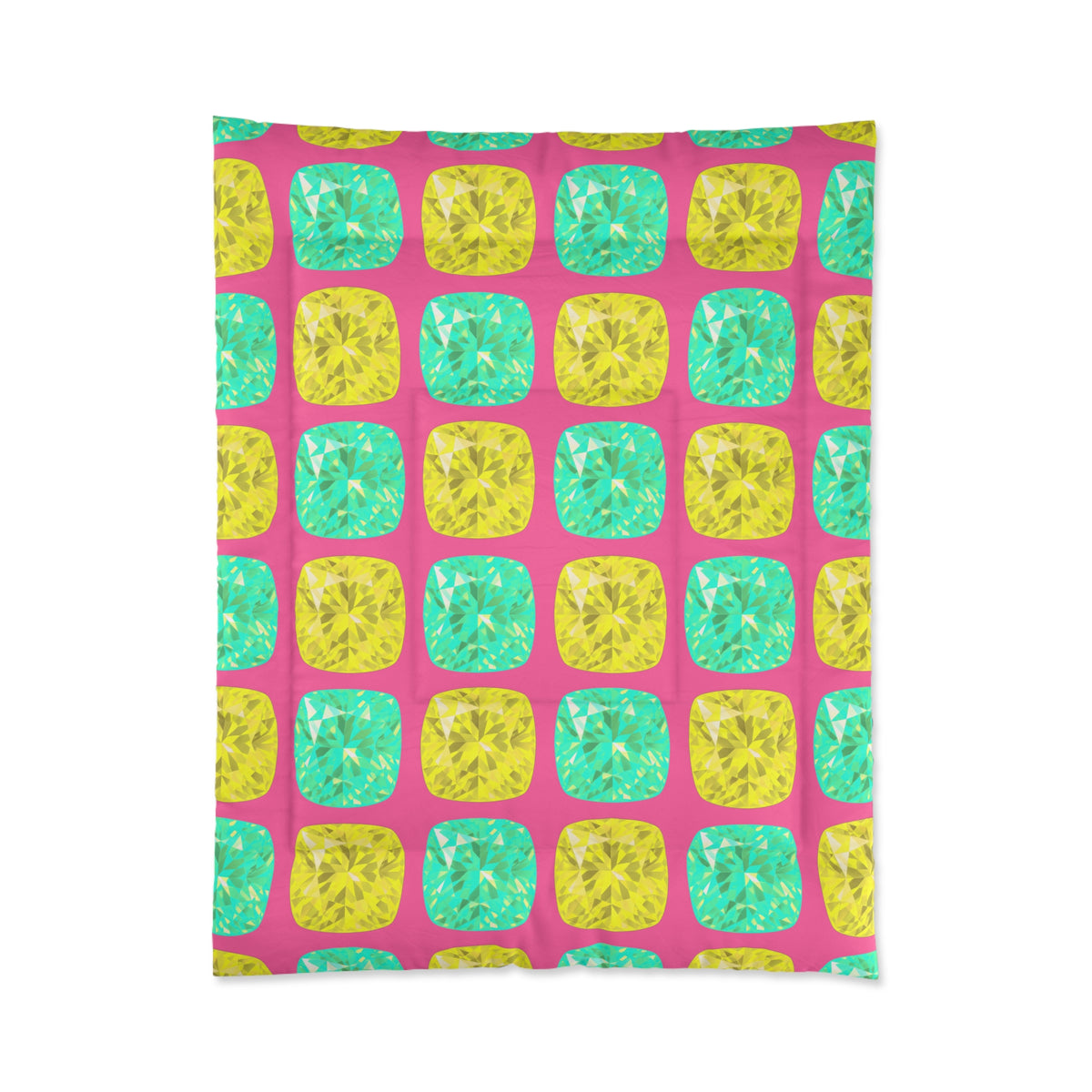 Giant Cut Gem Grid Comforter – Candy Christmas