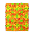 Interlocking Ring Ripples Sherpa Fleece Blanket – Hot Citrus