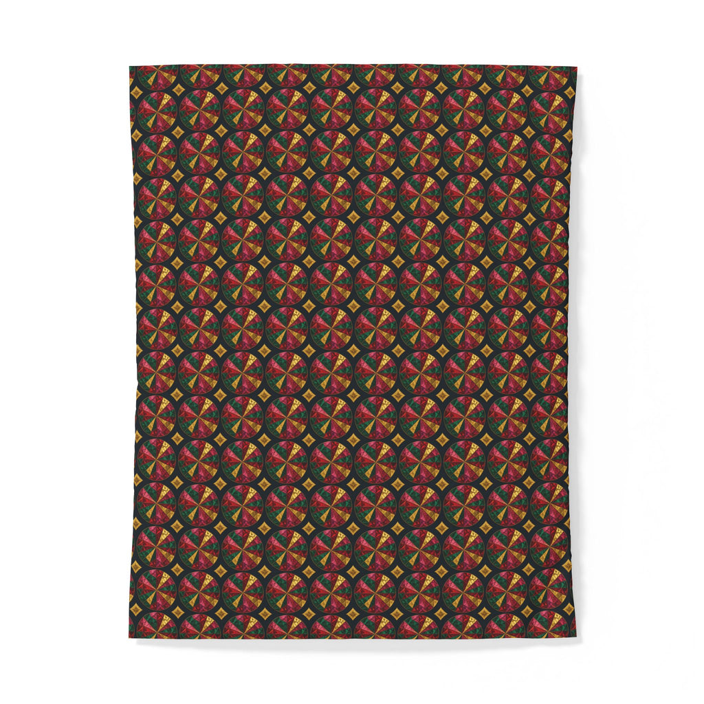 Kaleido Jewel Wheels Cotton Duvet Cover – Kaleidoscopic Pattern