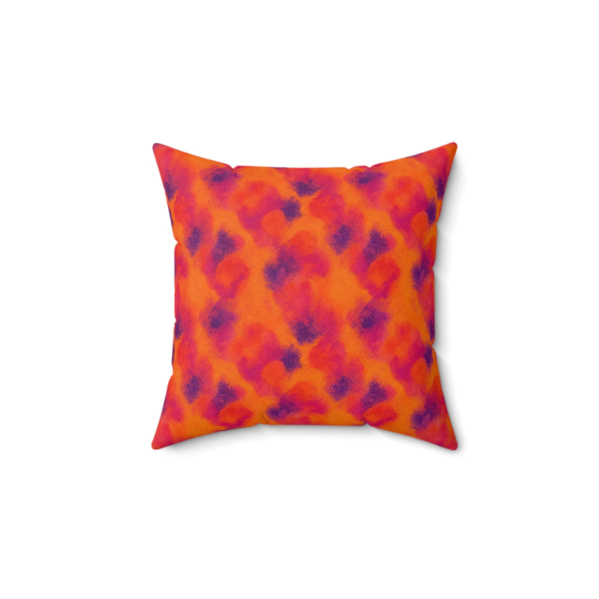 Granulated Colour Pools Faux Suede Cushion – Watercolour Bleed Pattern
