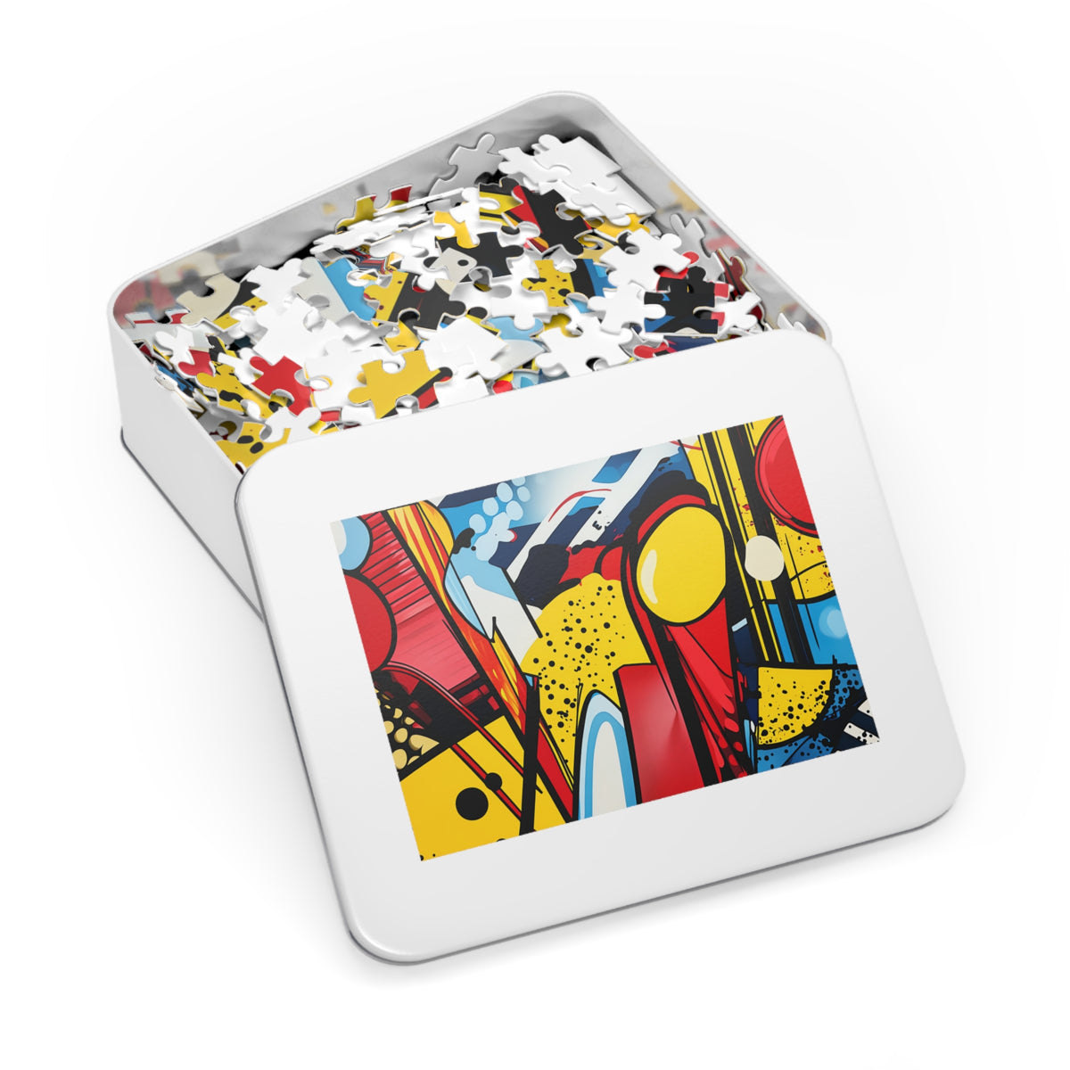 Pop Art Blast Jigsaw Puzzle with Tin – Pop Art Abstract