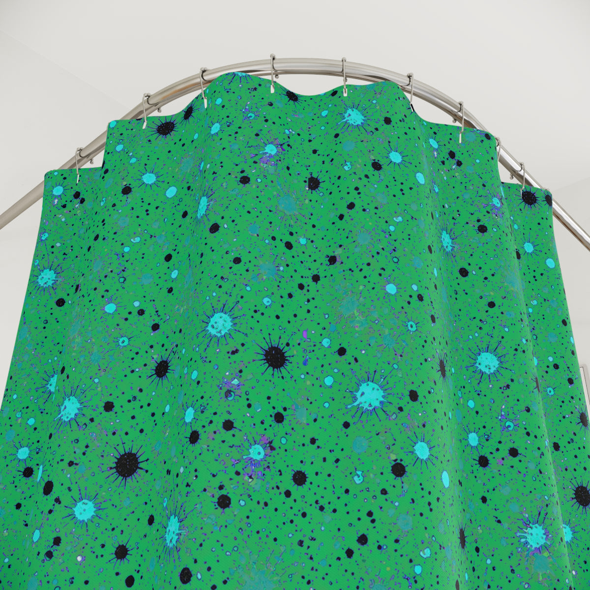 Spray Field Shower Curtain – Ocean Jewel