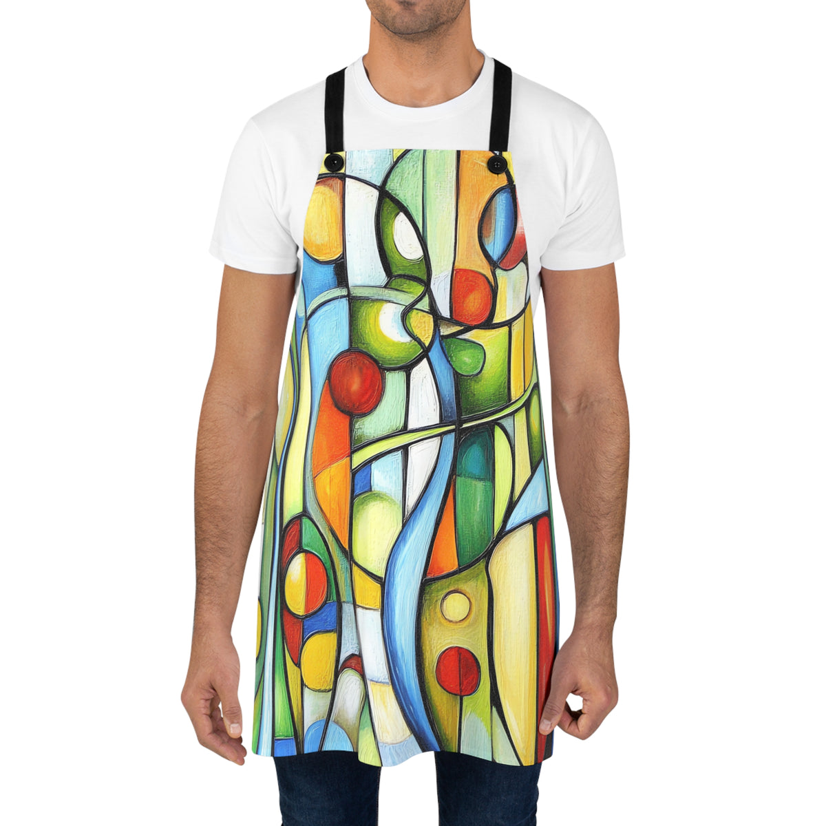 Stained Glass Rhythm Apron – Stained-Glass Style Art