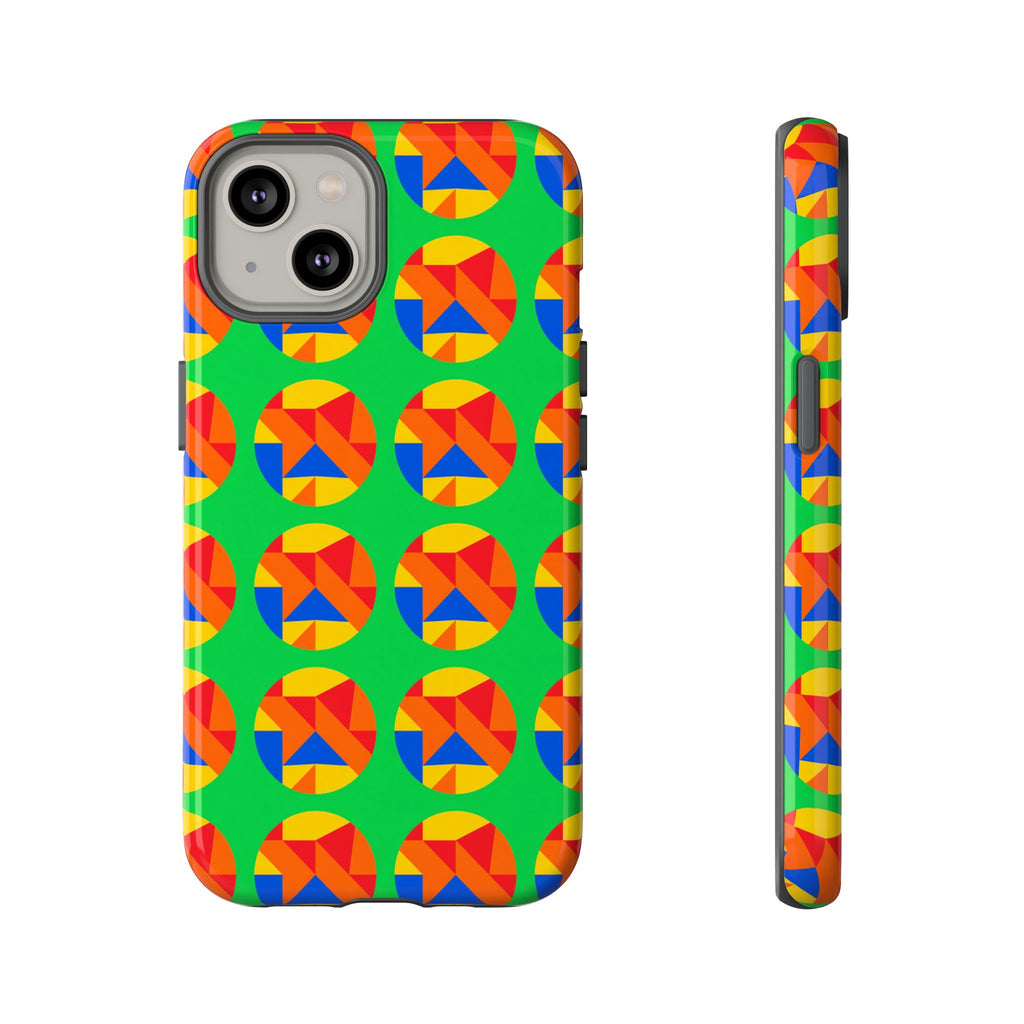Broken Circle Planes Tough Phone Case – Cubist Abstract Pattern