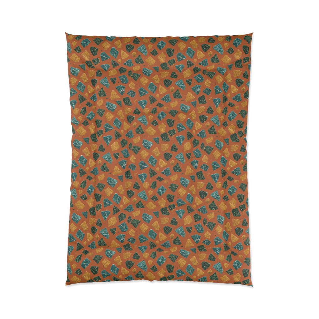 Marble Fragment Toss Comforter – Terrazzo Pattern