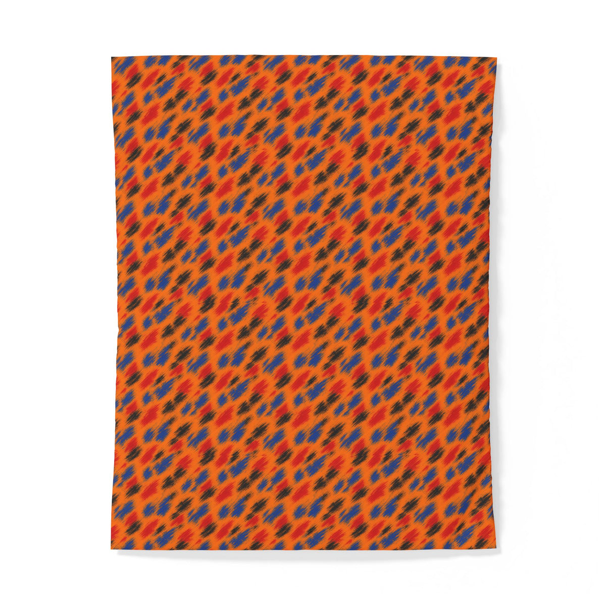 Dry-Brush Drags Cotton Duvet Cover – Expressionist Brushstroke Abstract Pattern