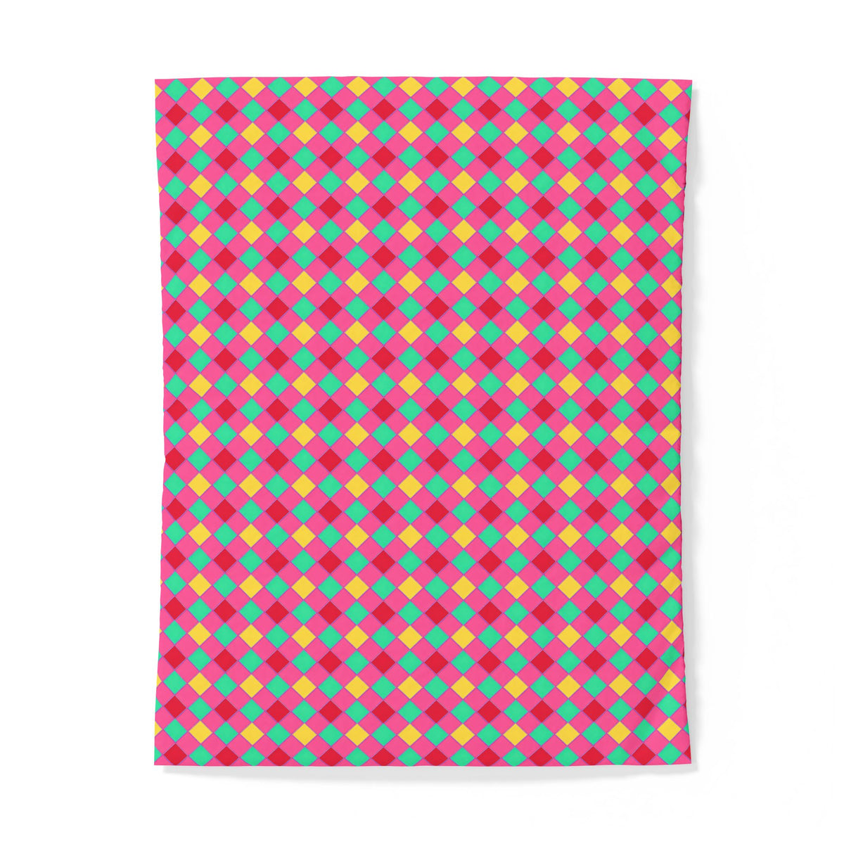 Jewel Harlequin Check Cotton Duvet Cover – Candy Christmas