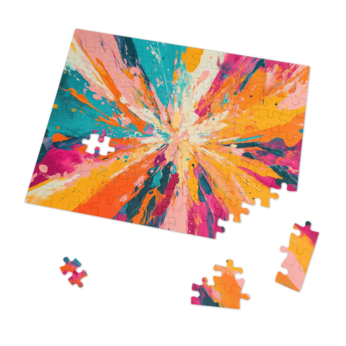 Colour Burst Explosion Jigsaw Puzzle with Tin – Colour Burst Art