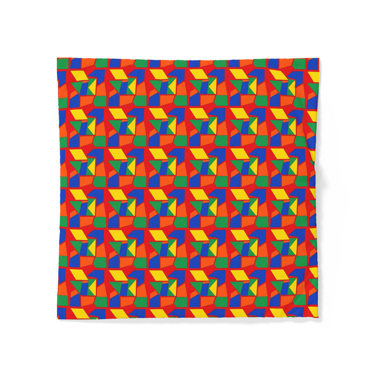 Cubist Block Quilt Cotton Duvet Cover – Cubist Geometric Pattern