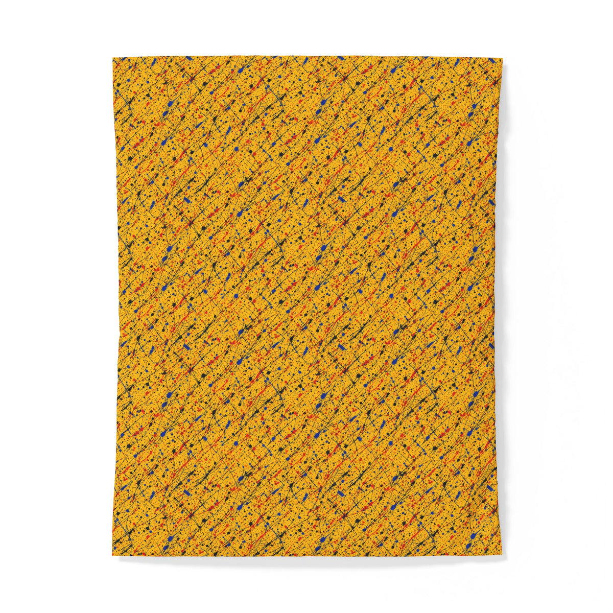 Flick Lines Cotton Duvet Cover – Action-Painting Abstract Pattern
