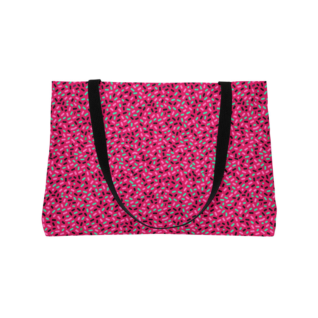 Sprinkle Pop Weekender Tote Bag – Candy Pop on Raspberry