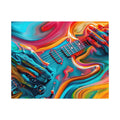 Psychedelic Guitar Hands Jigsaw Puzzle with Tin – Psychedelic Music Art