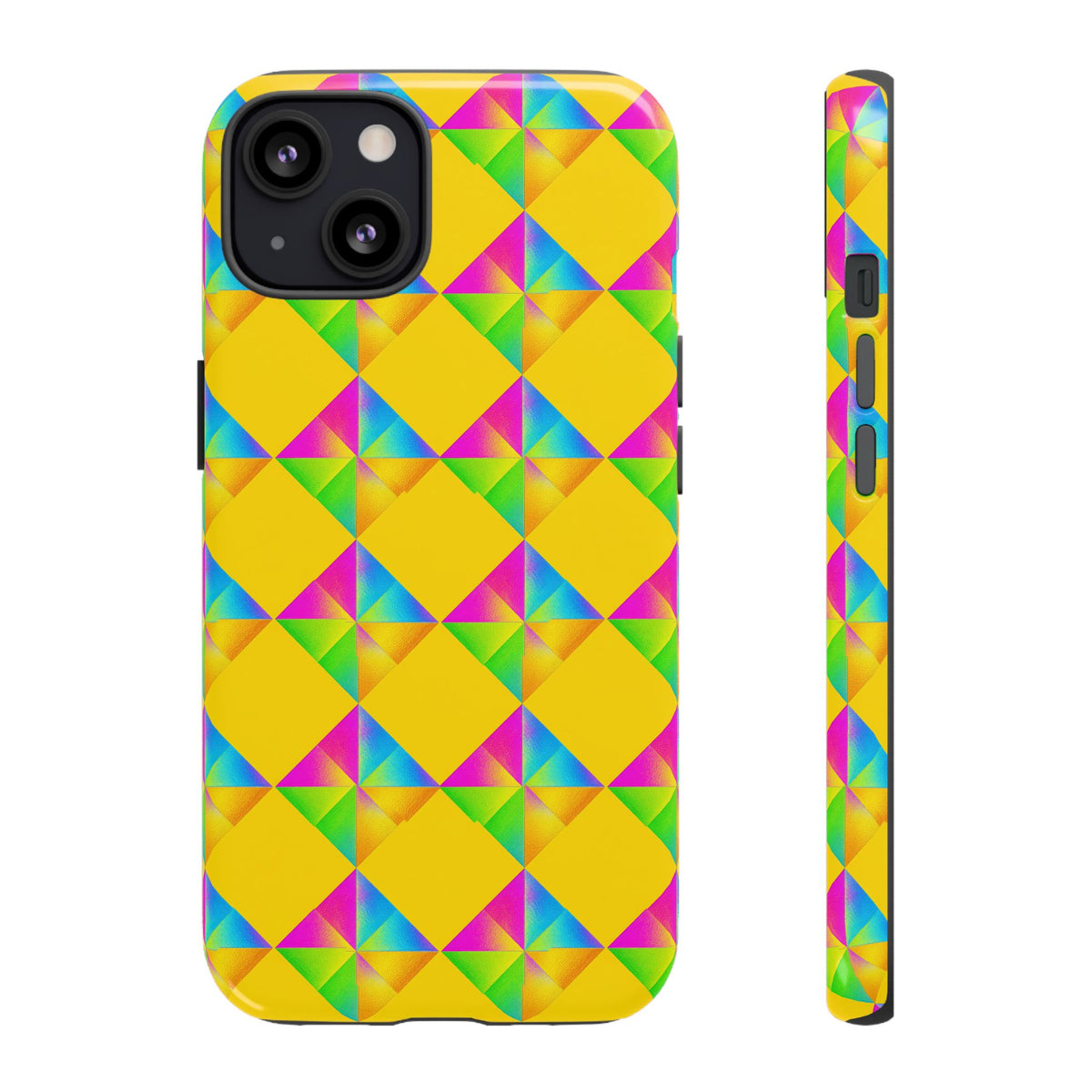 Iridescent Kite Quartet Tough Phone Case – Iridescent Geometric Pattern