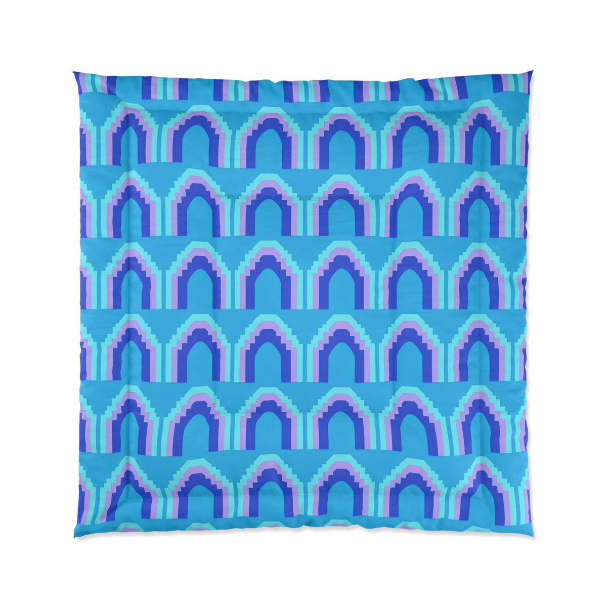 Grand Stepped Arches Comforter – Ice Jewel