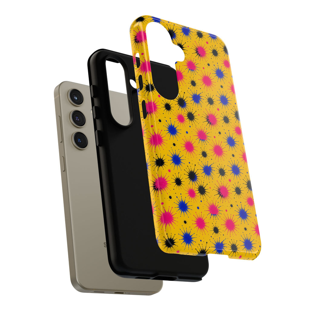 Splash Crowns Tough Phone Case – Ink Splash Pattern