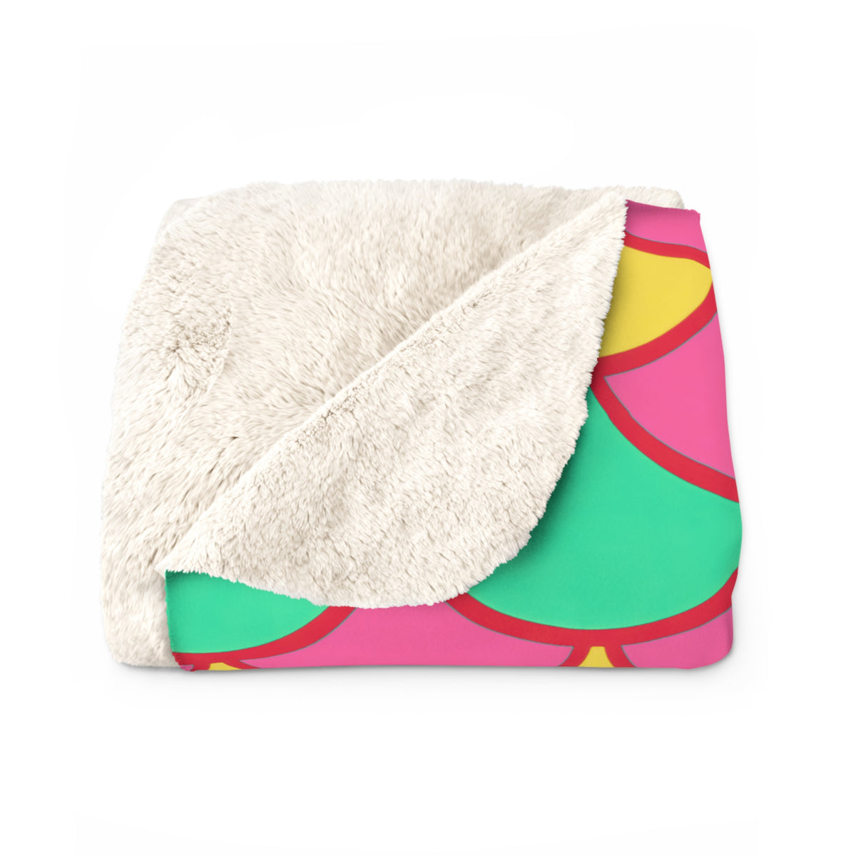Big Jewel Scales II Sherpa Fleece Blanket – Candy Christmas