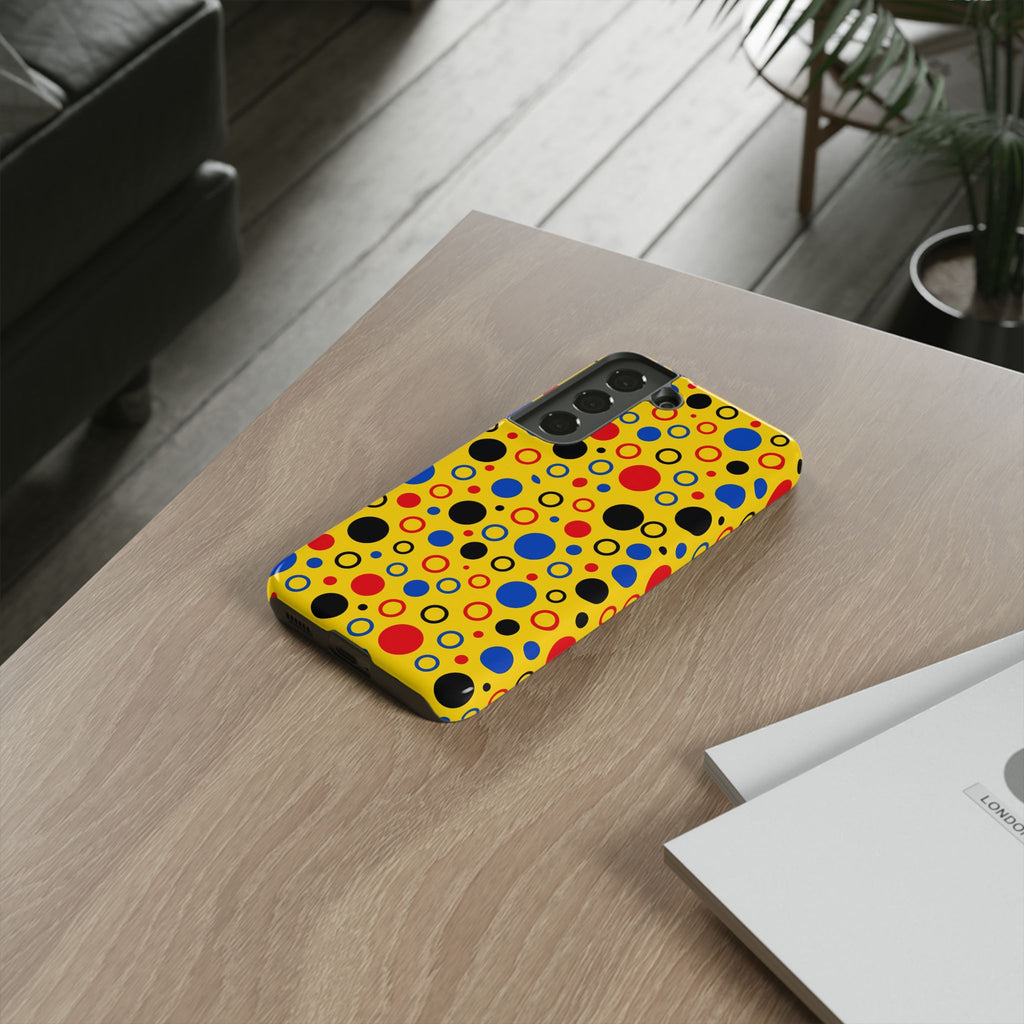 Bubble Outlines Tough Phone Case – Pop Abstract Pattern