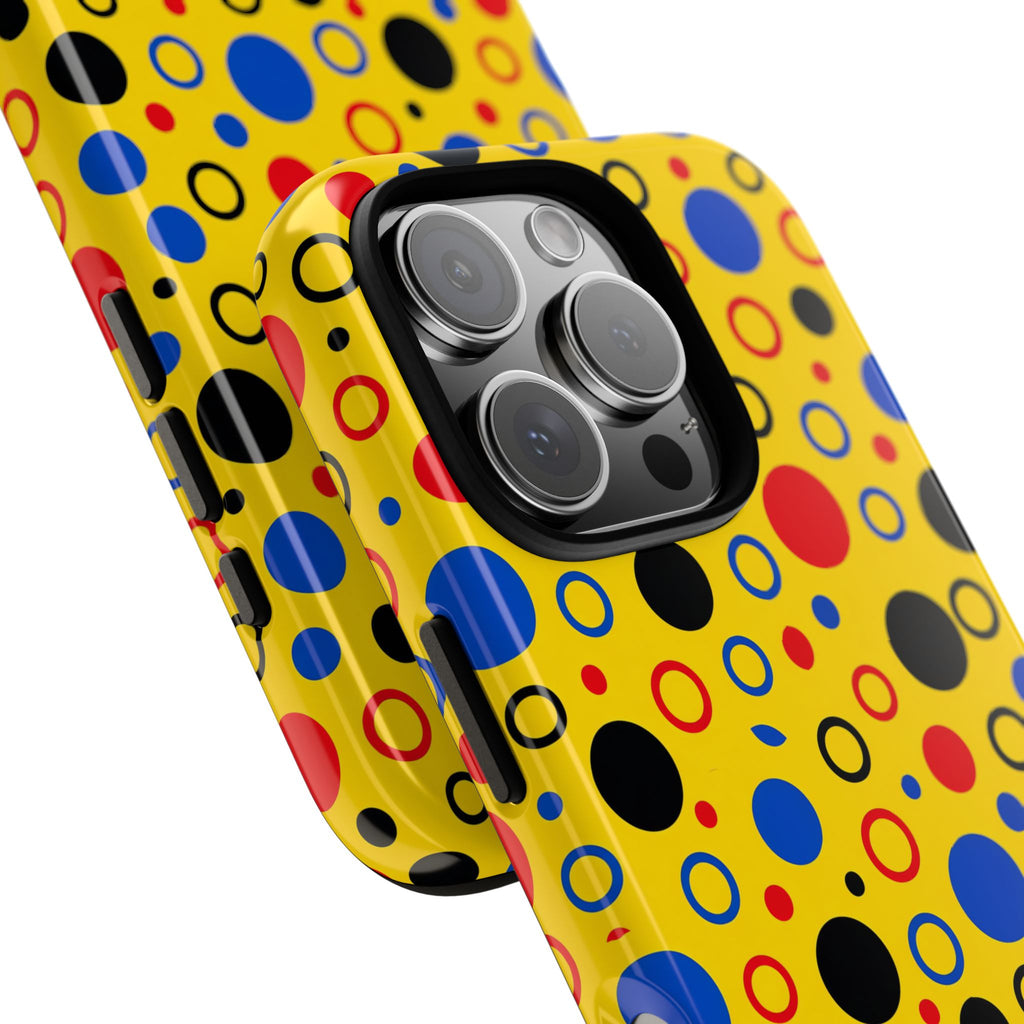 Bubble Outlines Tough Phone Case – Pop Abstract Pattern