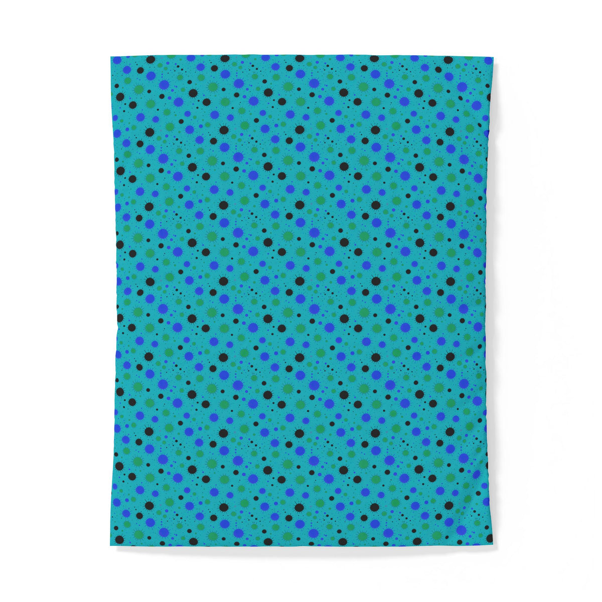 Blot Burst Cotton Duvet Cover – Peacock Jewel