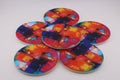 AI24002C Personalised Abstract Ceramic Coaster Set - Modern Art Home Decor - Unique Housewarming Gift - Custom Sublimation Printed Coaster
