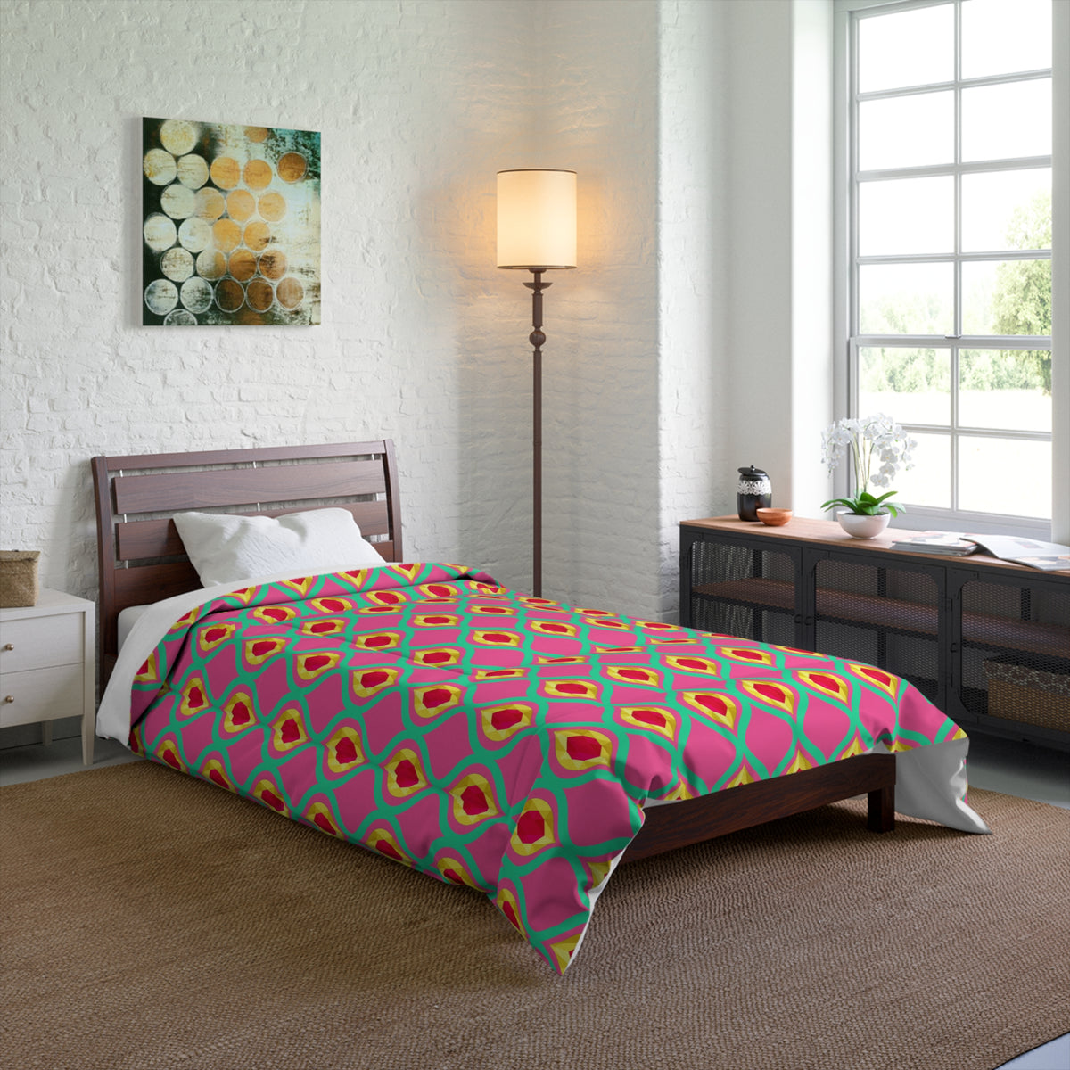 Grand Gold Ogee Lattice II Comforter – Candy Christmas
