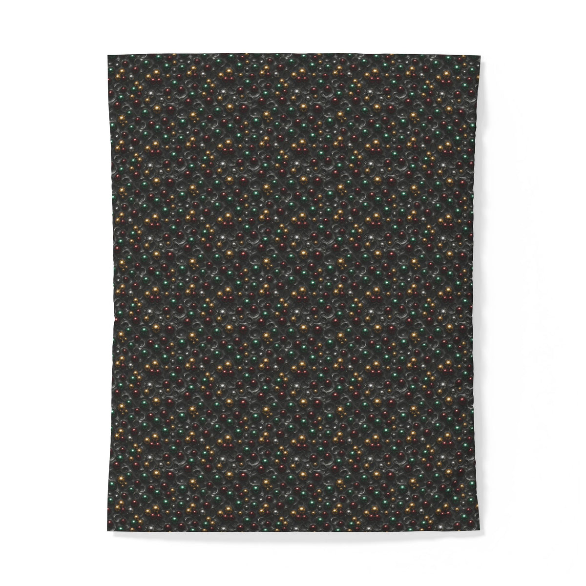 Jewel Bubble Clusters Cotton Duvet Cover – Liquid Chrome Pattern