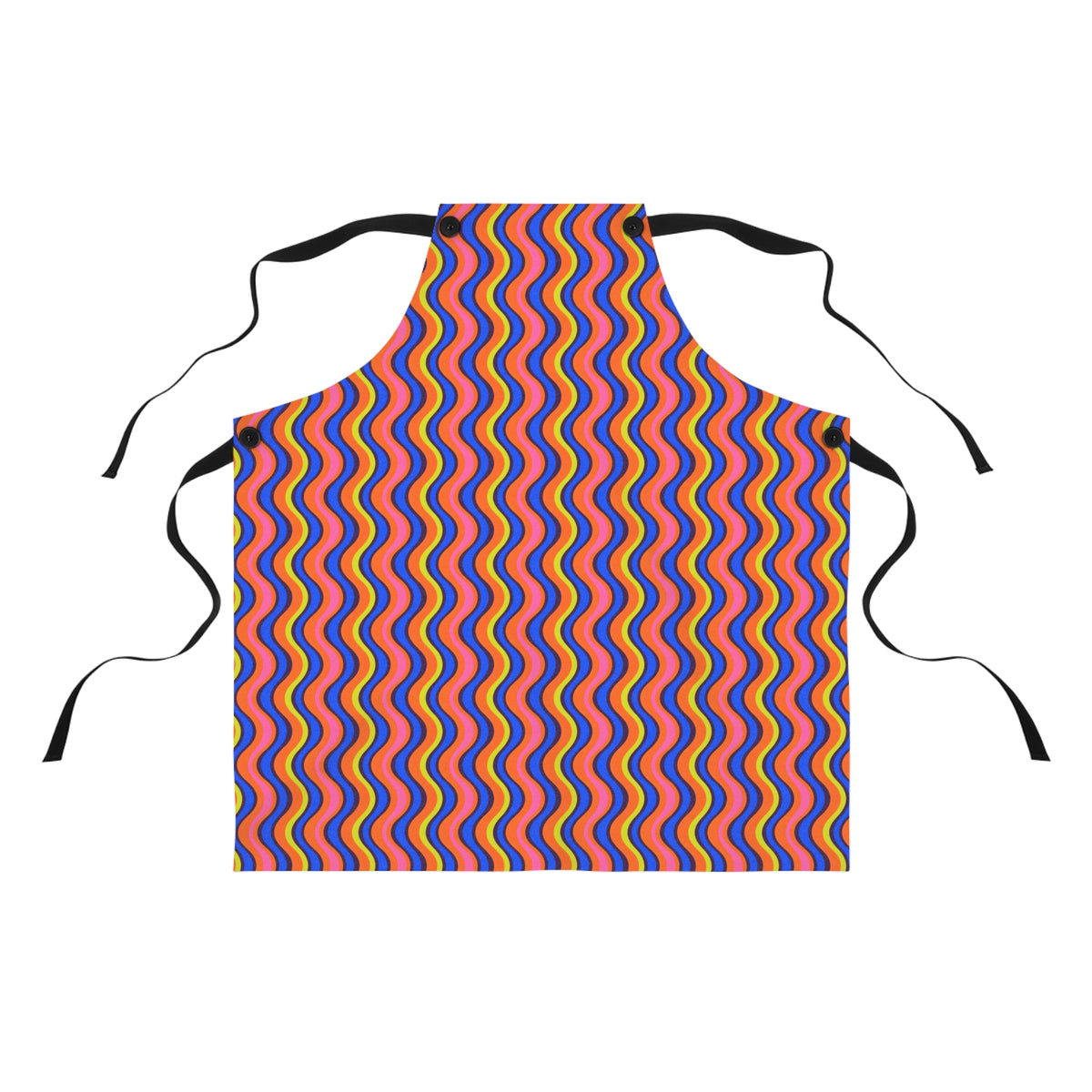 Warped Circus Stripes Apron – Op-Art Pattern