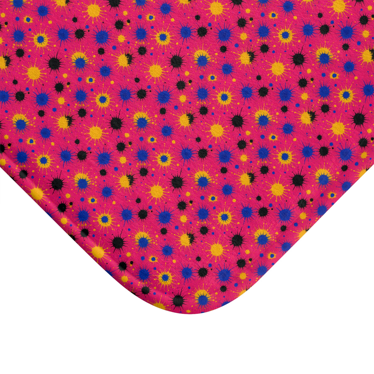 Pink Ground Splash Bath Mat – Ink Splash Pattern