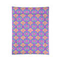 Interlocking Ring Ripples Comforter – Candy Pastel on Grape