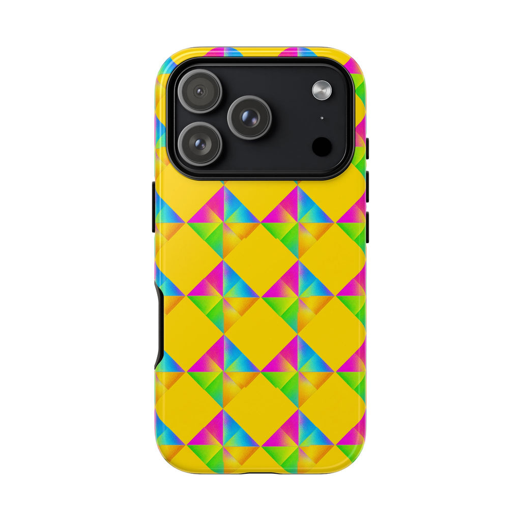 Iridescent Kite Quartet Tough Phone Case – Iridescent Geometric Pattern
