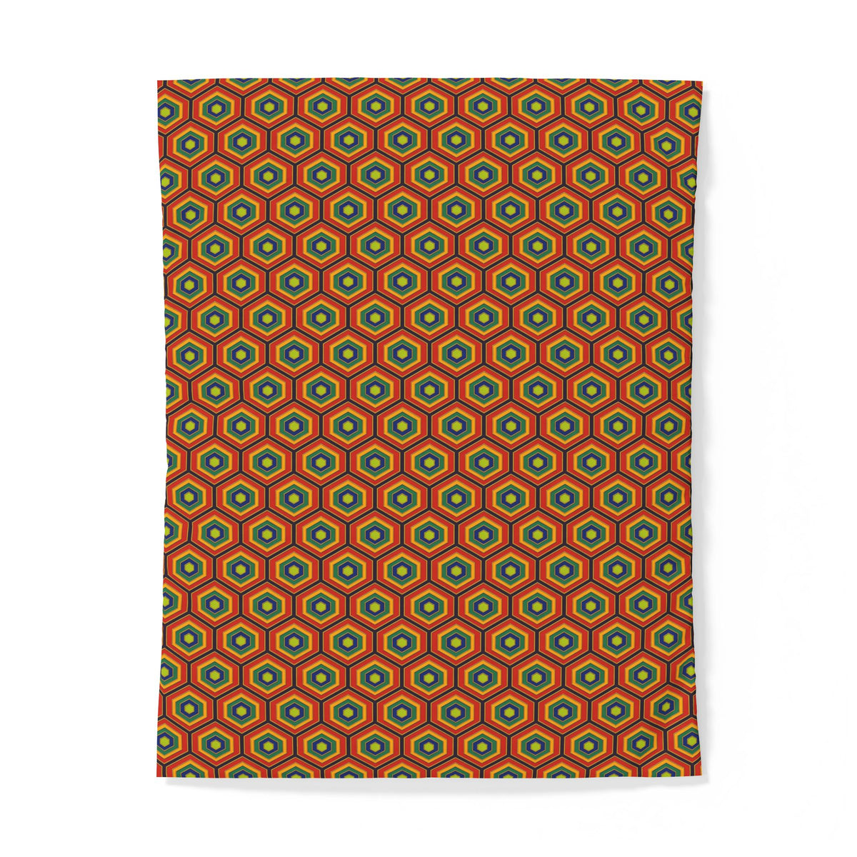 Hexagon Enamel Nest Cotton Duvet Cover – Art Deco Geometric Pattern