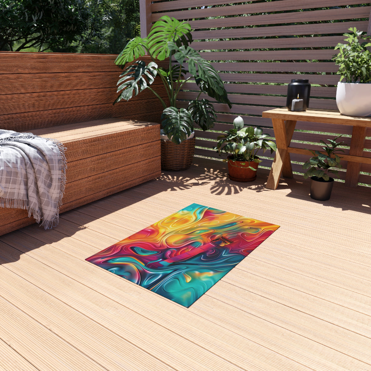 Ocean Swirl Flow Outdoor Rug – Fluid Art