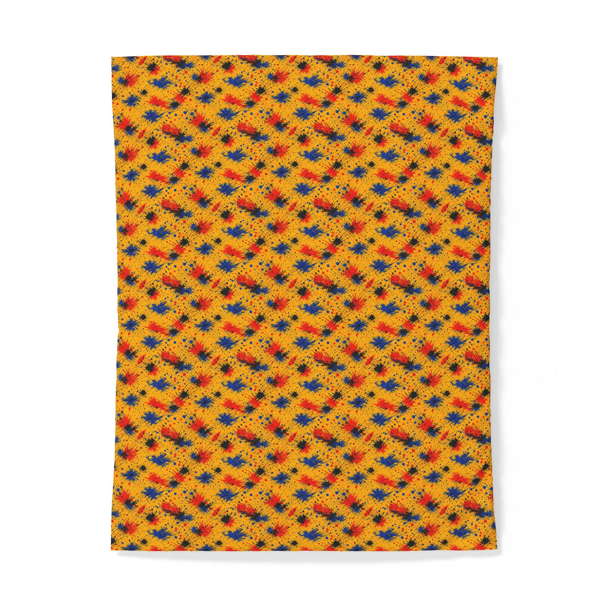 Dragged Smears Cotton Duvet Cover – Action-Painting Abstract Pattern