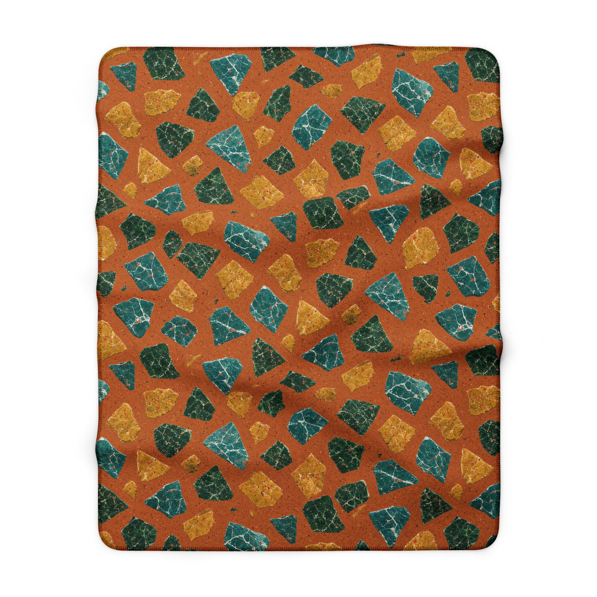 Marble Fragment Toss Sherpa Fleece Blanket – Terrazzo Pattern