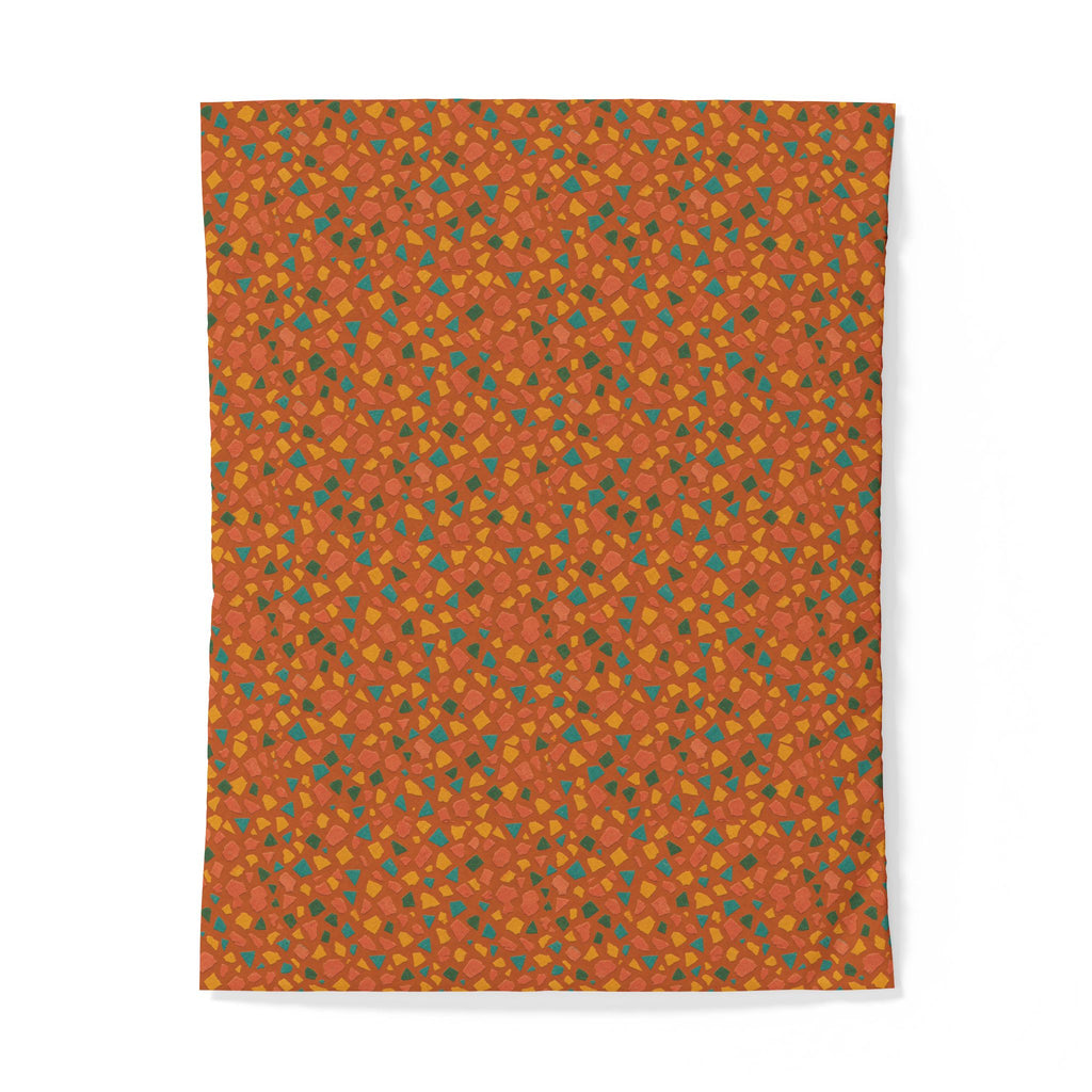 Angular Shard Scatter Cotton Duvet Cover – Terrazzo Pattern