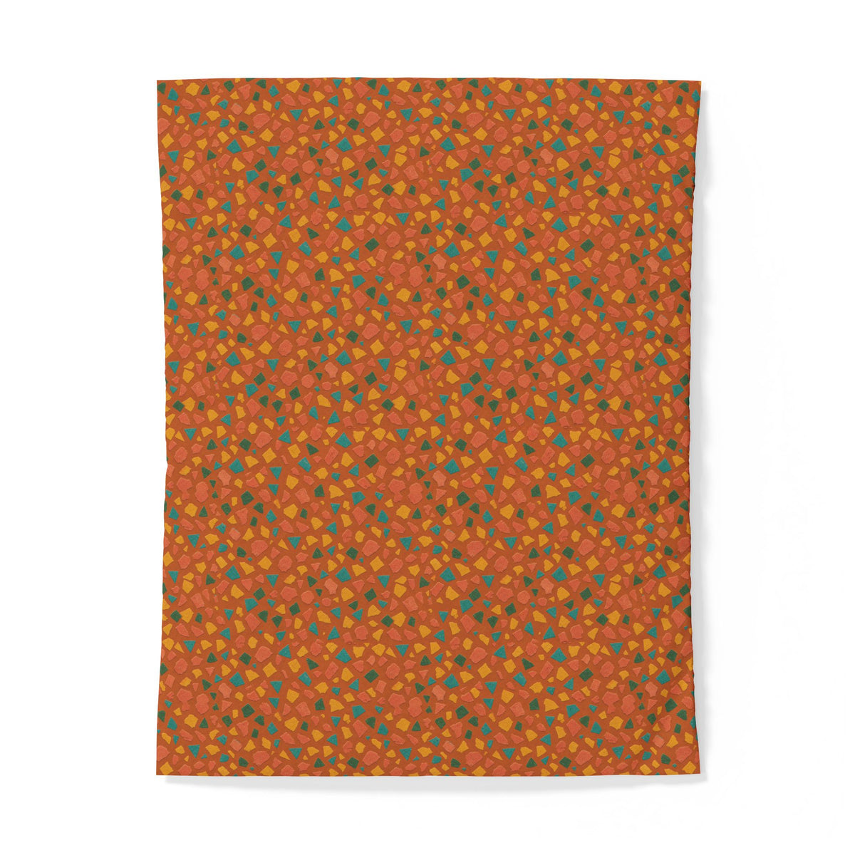 Angular Shard Scatter Cotton Duvet Cover – Terrazzo Pattern