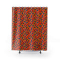 Layered Gesture Scribbles Shower Curtain – Gestural Abstract Pattern