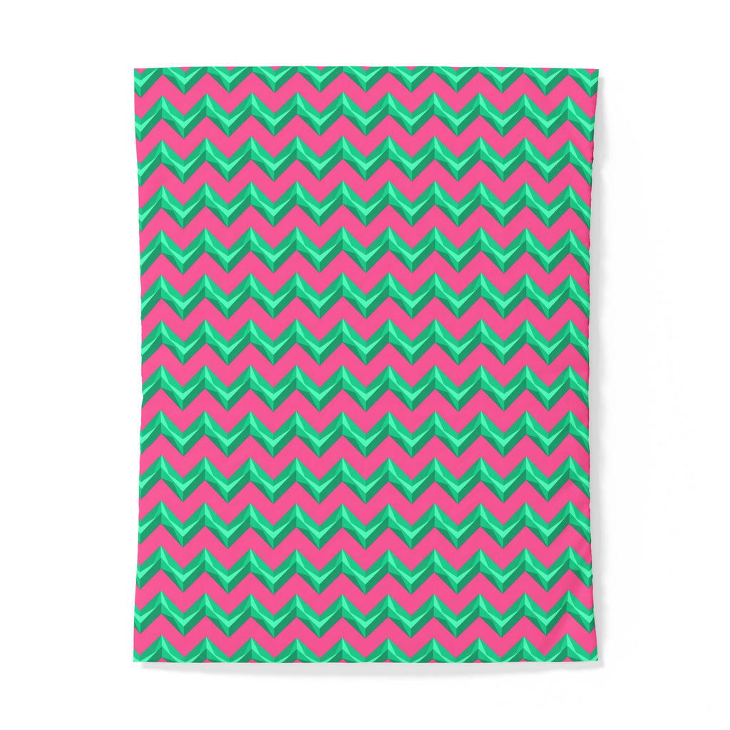 Broad Cut-Gem Chevrons Cotton Duvet Cover – Candy Christmas