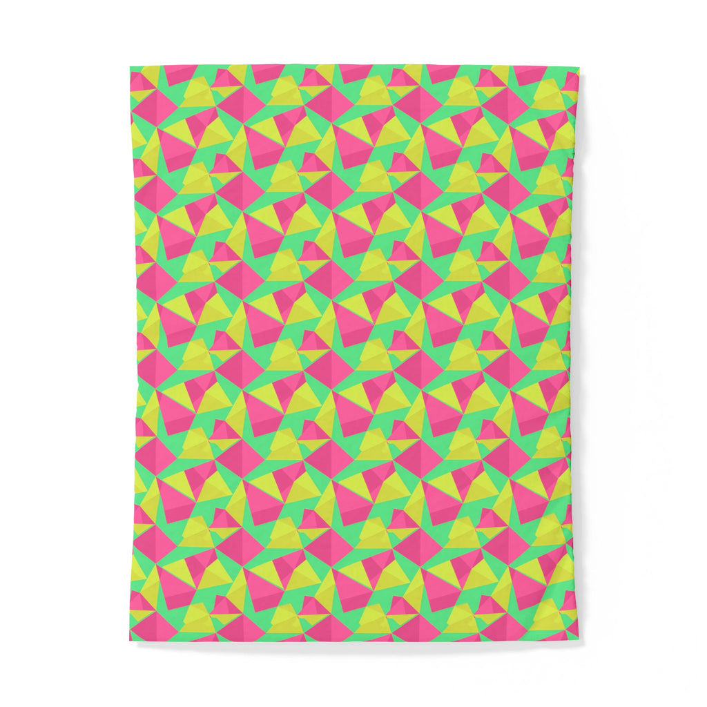 Faceted Gold Panels Cotton Duvet Cover – Candy Christmas