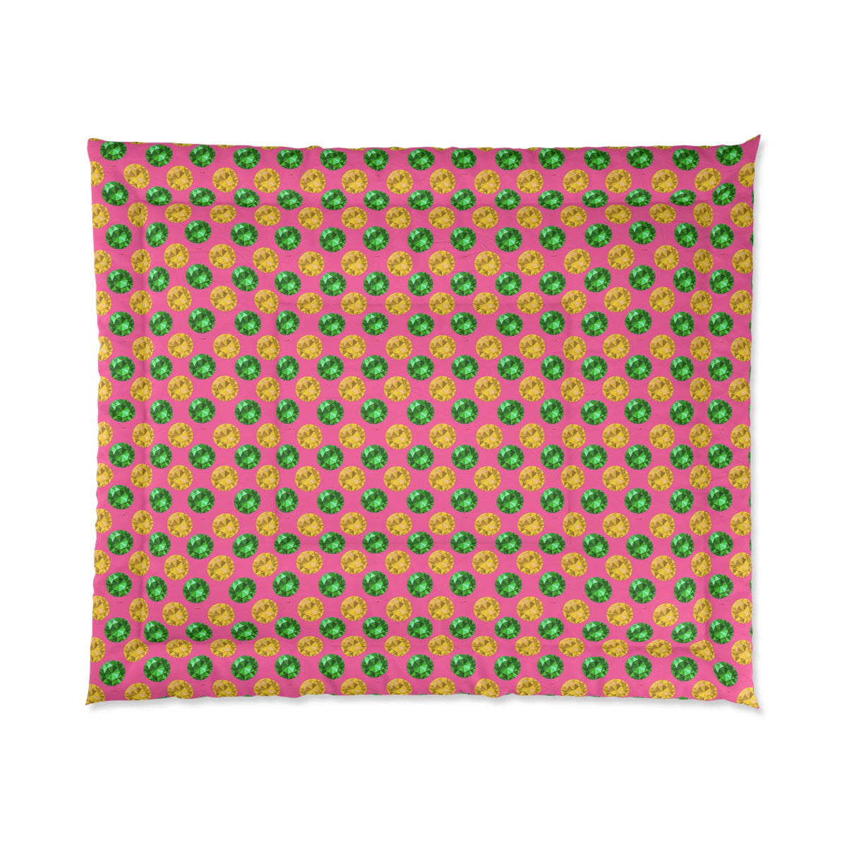 Half-Drop Gem Grid Comforter – Candy Christmas