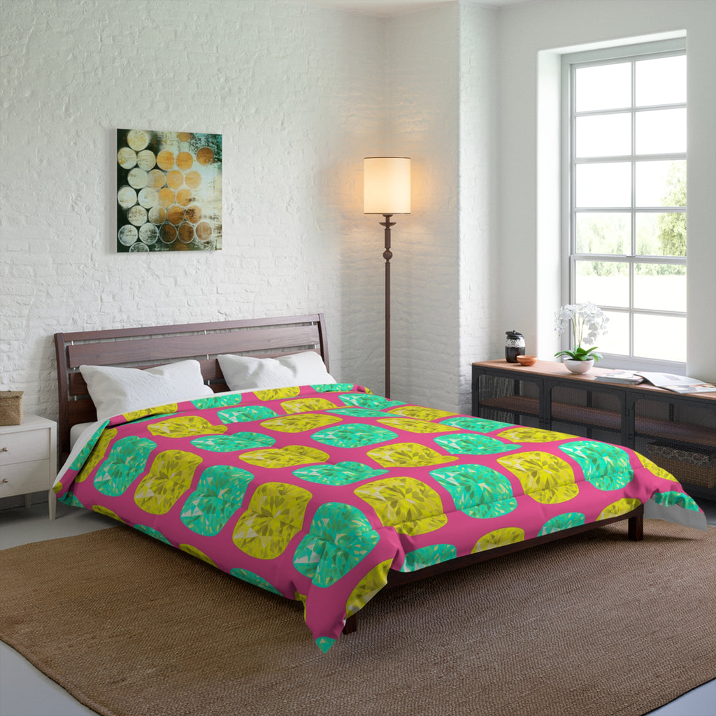 Giant Cut Gem Grid Comforter – Candy Christmas