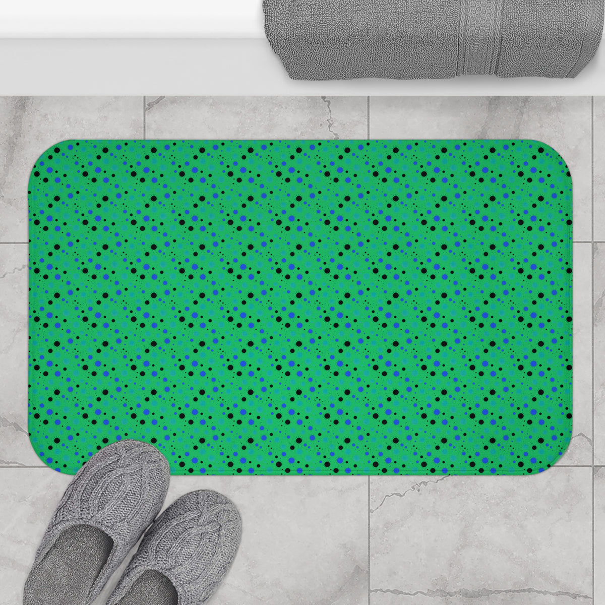 Blot Burst Bath Mat – Ocean Jewel