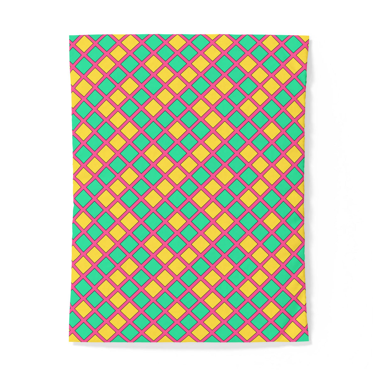 Harlequin Gold Grid Cotton Duvet Cover – Candy Christmas