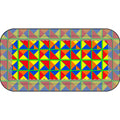 Split Square Fiesta Pencil Case – Cubist Geometric Pattern